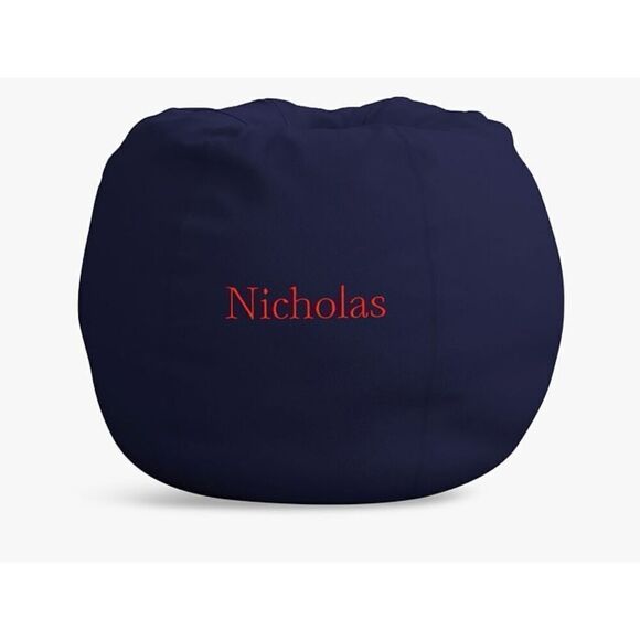 Pottery Barn Kids Anywhere Beanbag™ Navy Twill Slipcover - Picture 4 of 7